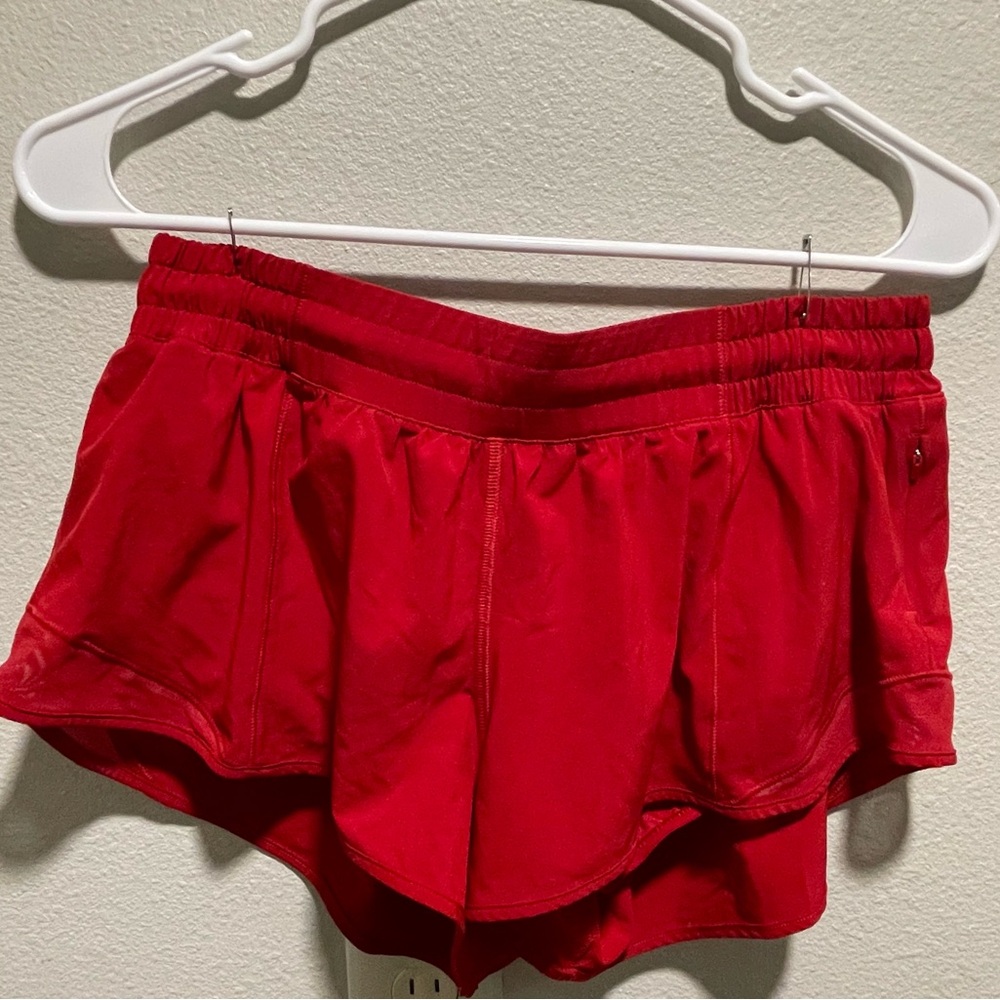 Lululemon Athletica Bright Red Shorts